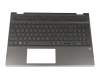 L20849-041 teclado incl. topcase original HP DE (alemán) negro/negro con retroiluminacion