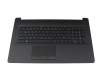 L22751-041 teclado incl. topcase original HP DE (alemán) negro/negro (con TP/DVD, estructura superficial \"Diamond)