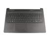 L22751-041 teclado incl. topcase original HP DE (alemán) negro/negro con TP/DVD, estructura superficial \"Diamond