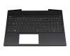 L23746-041 teclado incl. topcase original HP DE (alemán) negro/blanco/negro con retroiluminacion