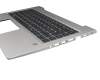L38138-041 teclado incl. topcase original HP DE (alemán) negro/plateado con retroiluminacion