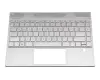 L53416-041 teclado incl. topcase original HP DE (alemán) plateado/negro