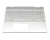 L54310-041 teclado incl. topcase original HP DE (alemán) plateado/plateado con retroiluminacion (DIS)