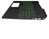 L57593-261 teclado incl. topcase original HP RU (ruso) negro/negro con retroiluminacion