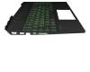 L58826-261 teclado incl. topcase original HP RU (ruso) negro/negro con retroiluminacion