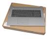 L83728-041 teclado incl. topcase original HP DE (alemán) negro/plateado ODD