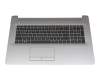 L83728-041 teclado incl. topcase original HP DE (alemán) negro/plateado ODD