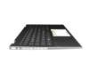 L85711-041 teclado incl. topcase original HP DE (alemán) negro/plateado/negro sin retroiluminación