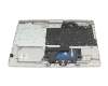 L92786-041 teclado incl. topcase original HP DE (alemán) plateado/plateado (PTP)