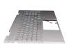 L93227-041 teclado incl. topcase original HP DE (alemán) plateado/plateado con retroiluminacion (DSC Grafik)