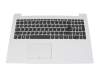 LCM16H6 teclado incl. topcase original LCFC DE (alemán) gris/blanco