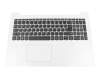 LCM16H66D0-686 teclado incl. topcase original Lenovo DE (alemán) gris/blanco