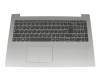 LCM16H66D0-686 teclado incl. topcase original Lenovo DE (alemán) gris/plateado (Fingerprint)