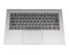 LCM16P1-6861 teclado incl. topcase original Chicony DE (alemán) gris/plateado con retroiluminacion