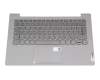 LCM19J16D0J686 teclado incl. topcase original Lenovo DE (alemán) gris/canaso con retroiluminacion