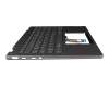 LCM21L16D0J6864 teclado incl. topcase original Lenovo DE (alemán) gris/canaso con retroiluminacion