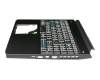 LG5P_P90BRL teclado incl. topcase original Chicony DE (alemán) negro/negro con retroiluminacion