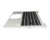M07090-041 teclado incl. topcase original HP DE (alemán) negro/plateado con retroiluminacion y mouse stick