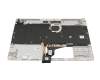 M17185-041 teclado incl. topcase original HP DE (alemán) plateado/plateado con retroiluminacion