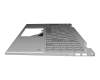 M45127-041 teclado incl. topcase original HP DE (alemán) plateado/plateado