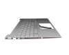 M76638-041 teclado incl. topcase original HP DE (alemán) plateado/plateado con retroiluminacion