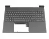 M76862-041 teclado incl. topcase original HP DE (alemán) negro/negro con retroiluminacion (tarjeta gráfica RTX)
