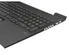 M76862-041 teclado incl. topcase original HP DE (alemán) negro/negro con retroiluminacion (tarjeta gráfica RTX)