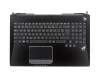 MP-12R36F0J528W teclado incl. topcase original Asus FR (francés) negro/negro con retroiluminacion