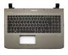 MP-13A96D0-360 teclado incl. topcase original Medion DE (alemán) negro/canaso