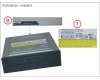 Fujitsu DVD-RW SUPERMULTI HH SATA BL para Fujitsu Primergy RX2560 M1