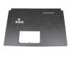 NJKQ AUX ANT teclado incl. topcase original Asus UK (Inglés) negro/transparente/negro con retroiluminacion
