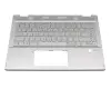 NJTA01a100 teclado incl. topcase original HP DE (alemán) plateado/plateado con retroiluminacion