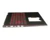 NK.I1513.0AG teclado incl. topcase original Wistron DE (alemán) negro/negro con retroiluminacion