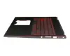NK.I1513.0AG teclado incl. topcase original Wistron DE (alemán) negro/negro con retroiluminacion