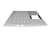 NKI13131JQ teclado incl. topcase original Acer CH (suiza) plateado/plateado con retroiluminacion