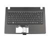 NKI141S052 teclado incl. topcase original Acer DE (alemán) negro/negro