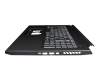 NKI15131D8 teclado incl. topcase original Acer DE (alemán) negro/negro con retroiluminacion