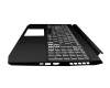 NKI15131HB teclado incl. topcase original Acer DE (alemán) negro/blanco/negro con retroiluminacion