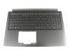 NKI151709A teclado incl. topcase original Acer DE (alemán) negro/negro con retroiluminacion