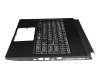 NSK-FCBBN teclado incl. topcase original Darfon DE (alemán) negro/negro