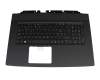 NSK-REDBW teclado incl. topcase original Acer SF (suiza-francés) negro/negro con retroiluminacion
