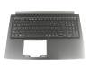 NSK-RELBC 0G teclado incl. topcase original Acer DE (alemán) negro/negro con retroiluminacion