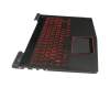 PC5YB-GE teclado incl. topcase original Lenovo DE (alemán) negro/negro con retroiluminacion