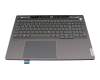 PH5CLXB-GE teclado incl. topcase original Lenovo DE (alemán) gris/canaso con retroiluminacion