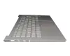 PK0900 0MN00T teclado incl. topcase original Lenovo DE (alemán) plateado/plateado con retroiluminacion