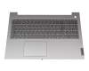 PK09000QQ20 teclado incl. topcase original Lenovo DE (alemán) gris/canaso con retroiluminacion