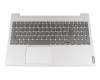 PK131E44A20 teclado incl. topcase original LCFC DE (alemán) gris oscuro/canaso con retroiluminacion