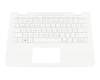 PK131U42B10 teclado incl. topcase original Compal DE (alemán) blanco/blanco