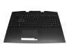 PK132K02B10 teclado incl. topcase original HP DE (alemán) negro/negro con retroiluminacion