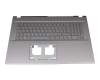 PK133UJ113 teclado incl. topcase original Acer DE (alemán) gris/canaso con retroiluminacion